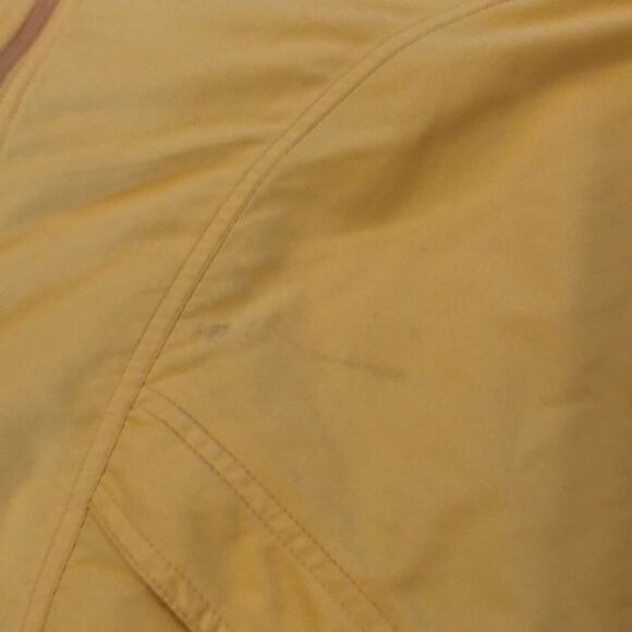 LL Bean 100% Nylon Soft Shell Jacket Womens XL Nice yellow. Roll away hood - Picture 8 of 14